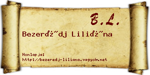Bezerédj Liliána névjegykártya